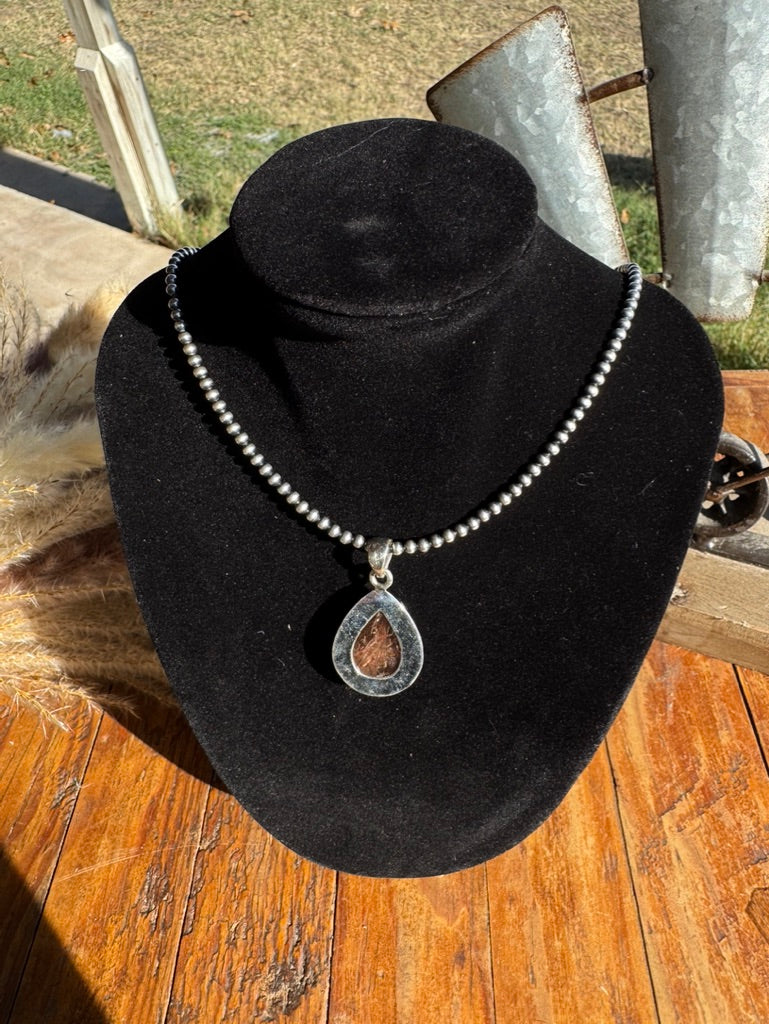 Golden Rutilated Quartz Sterling Silver Pendant