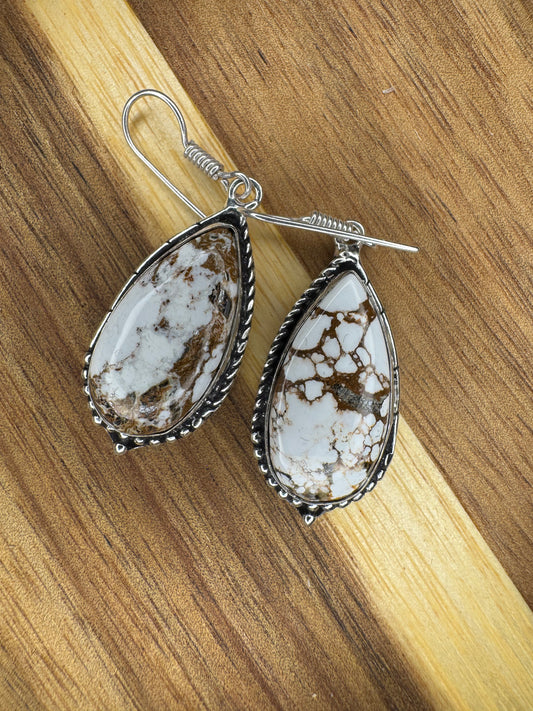 Wild Horse Silver-Plated Teardrop Earrings