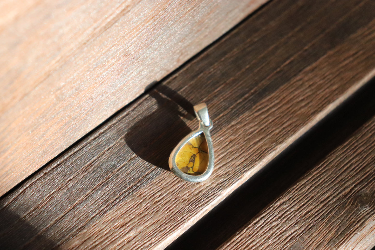 Honey Dahlia Turquoise Pendant