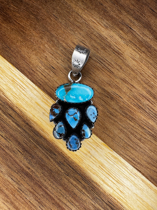 Sierra Bella & Golden Hills Turquoise Sterling Silver Pendant