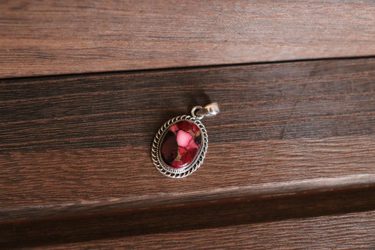 Red Dahlia Pendant