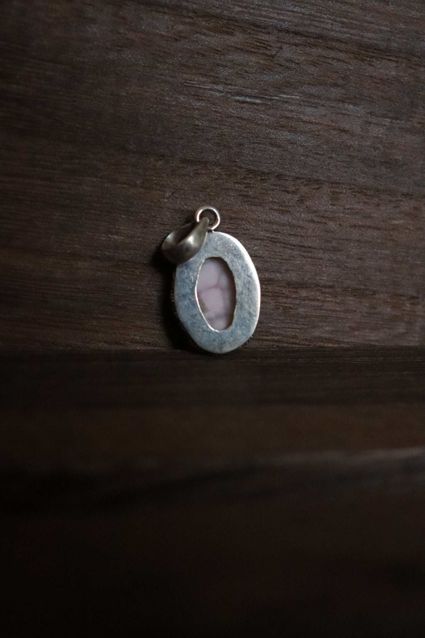 Pink Larimar Oval Pendant