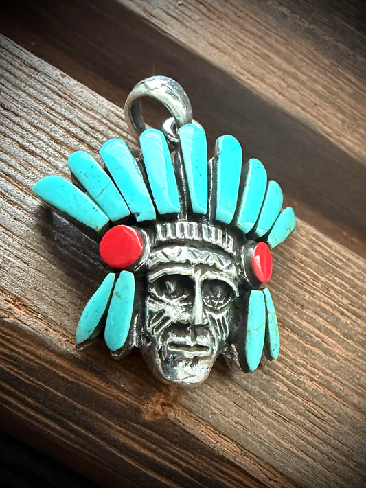 Chieftain Head Pendant