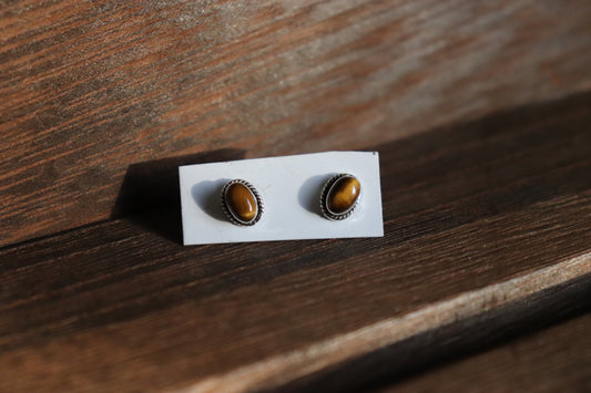 Aurora Opal Stud Earrings