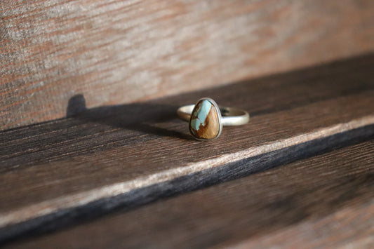 Royston Ribbon Turquoise Ring | Size 7