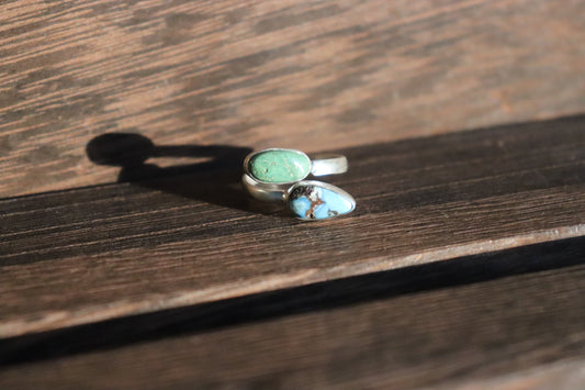Golden Hills & Emerald Valley Turquoise Bypass Ring