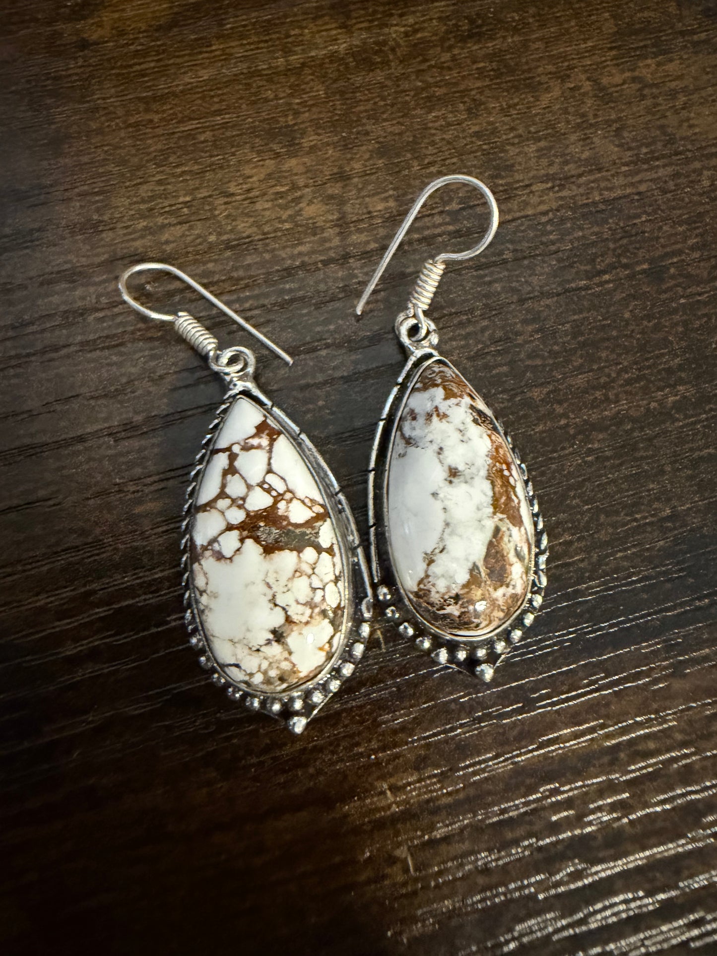 Wild Horse Silver-Plated Teardrop Earrings