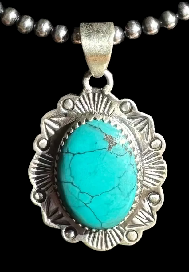 Royston Turquoise Sterling Silver Pendant