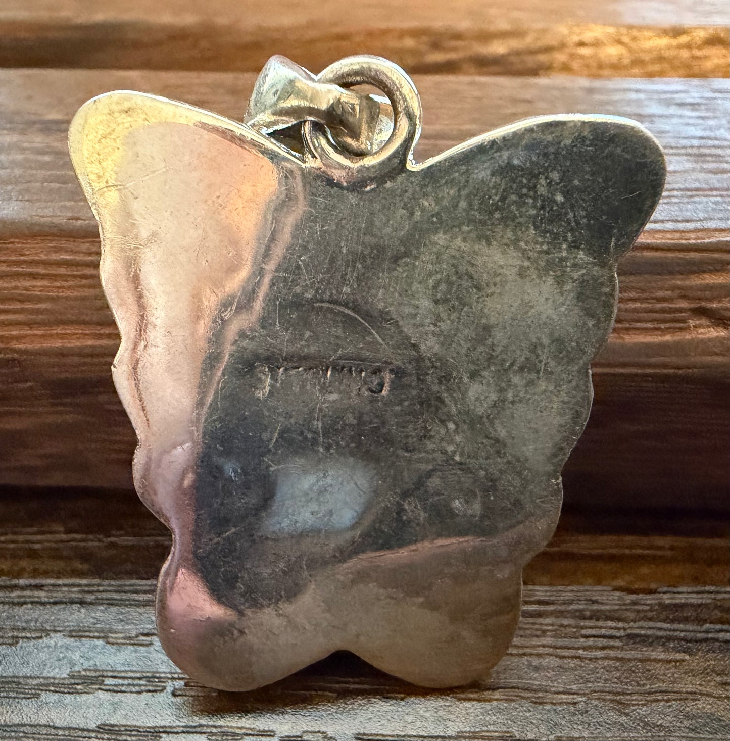 Spiny Oyster Sterling Silver Butterfly Pendant