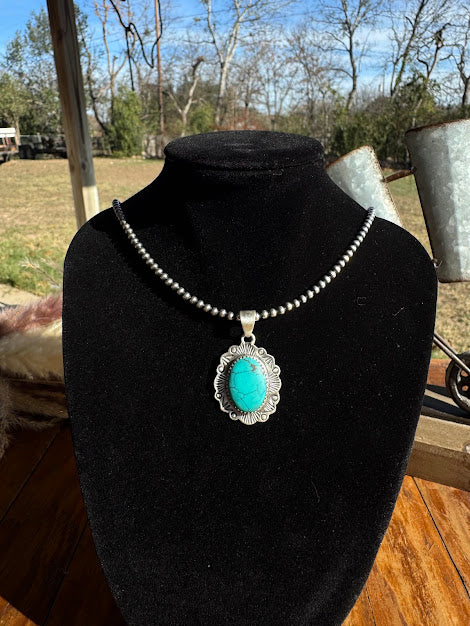Royston Turquoise Sterling Silver Pendant