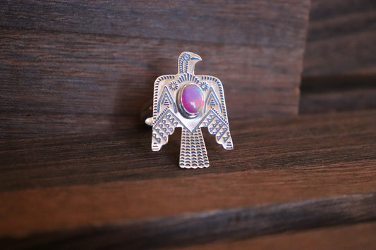Thunderbird Pink Opal Ring | Size 8