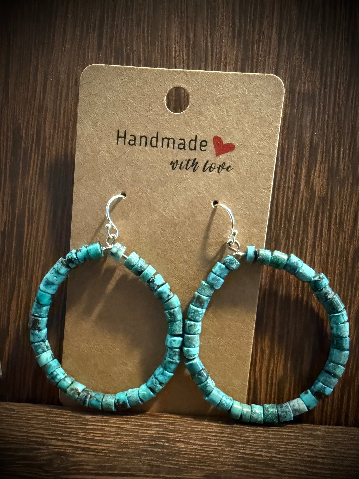 Turquoise Hoop Earrings